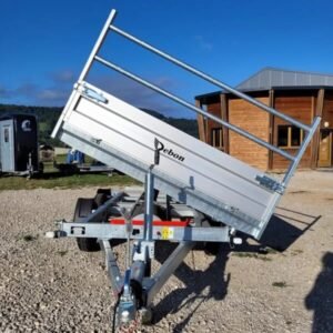Remolque basculante PW2.3 Debon hidráulico TRIBENNE 2 ejes